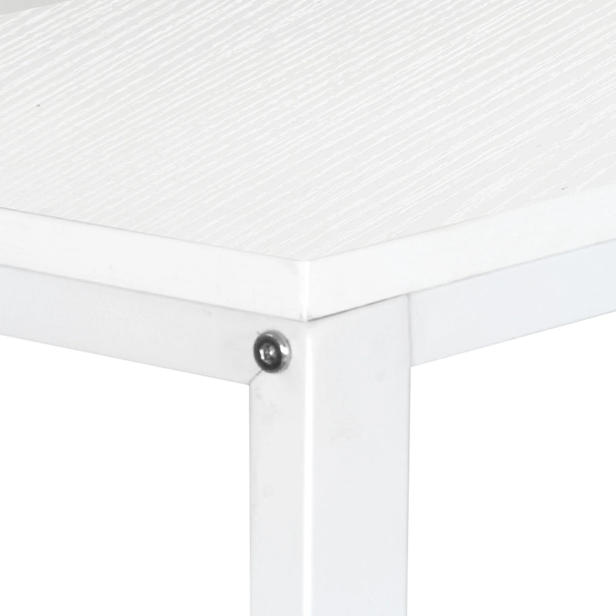 Dextrus L Shaped Desk with Power Outlets & LED Lights, Computer Desk with 3 Drawers and 3 Storage Shelves, White Office Desk Corner Desk for Home Office