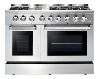36 In. 6.0 Cu. Ft. Gas Freestanding Range with 6 Sealed Burners Gas Cooktop, Cast Iron Grates and Primary Convection Oven In Stainless Steel