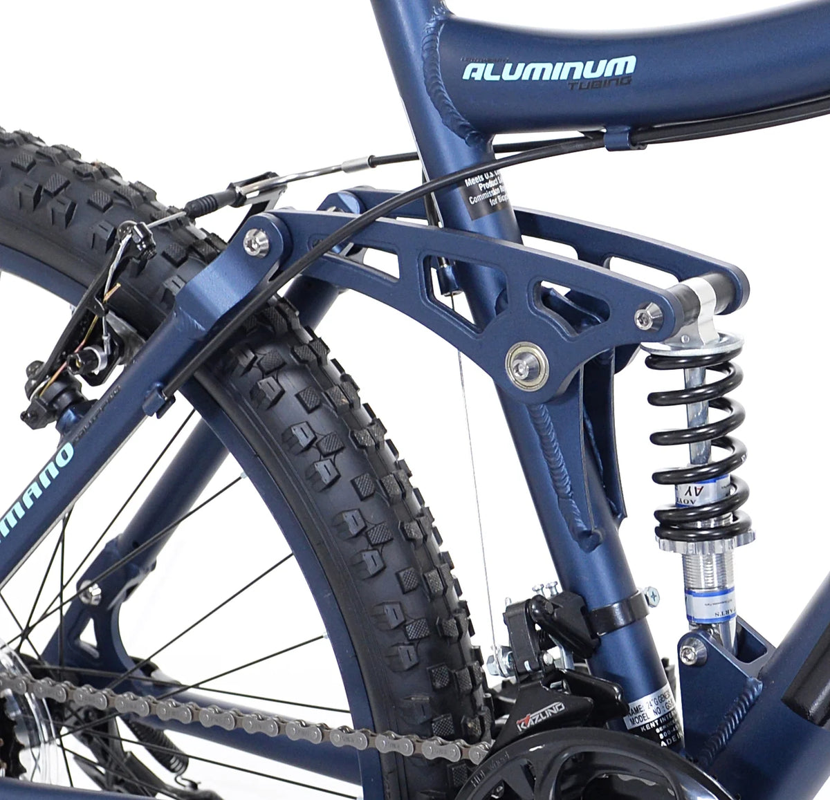 24" Bella Vista Girl's Full Suspension Mountain Bike, Blue