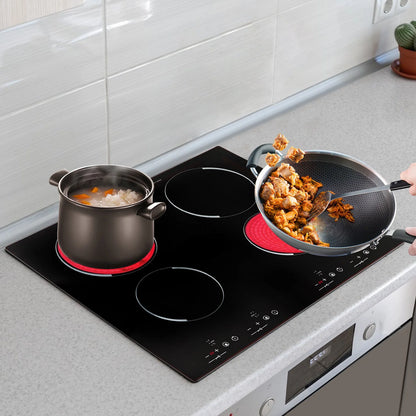 4-Burners Electric Ceramic Cooktop Built-in Cooktop Stove Ceramic Cooking Stove for kitchens, cabins