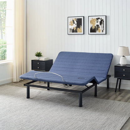 Mainstays Power Adjustable Metal Platform Bed Base with Wireless Remote Control, Queen
