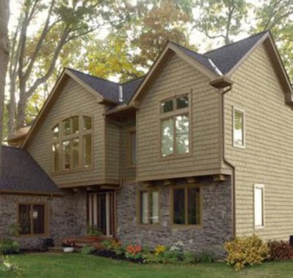 CertainTeed Cedar Impressions Perfection Double 7 Inch Staggered Shingle Siding (1/2 Square)