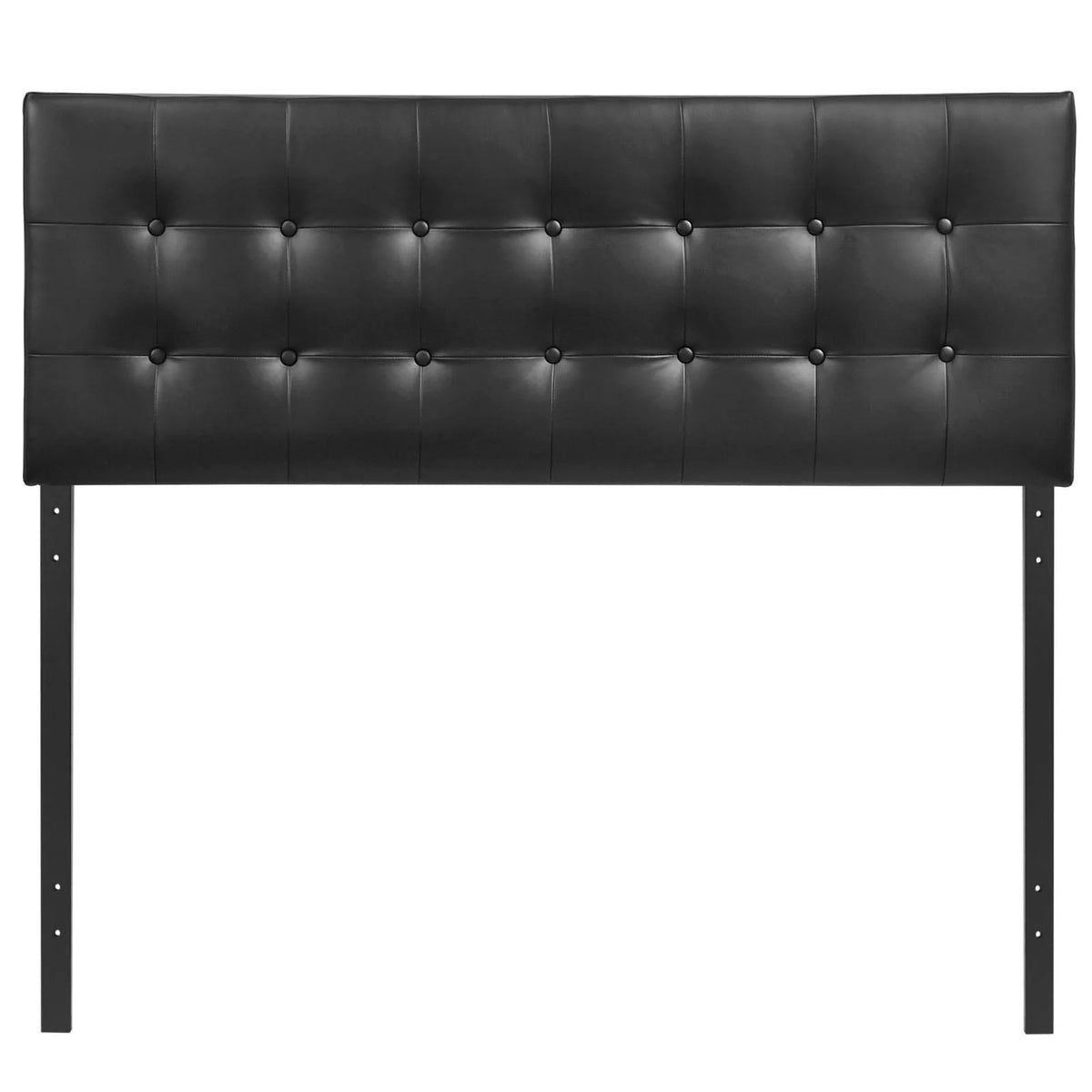 Modway Emily King Upholstered Vinyl Headboard in Black