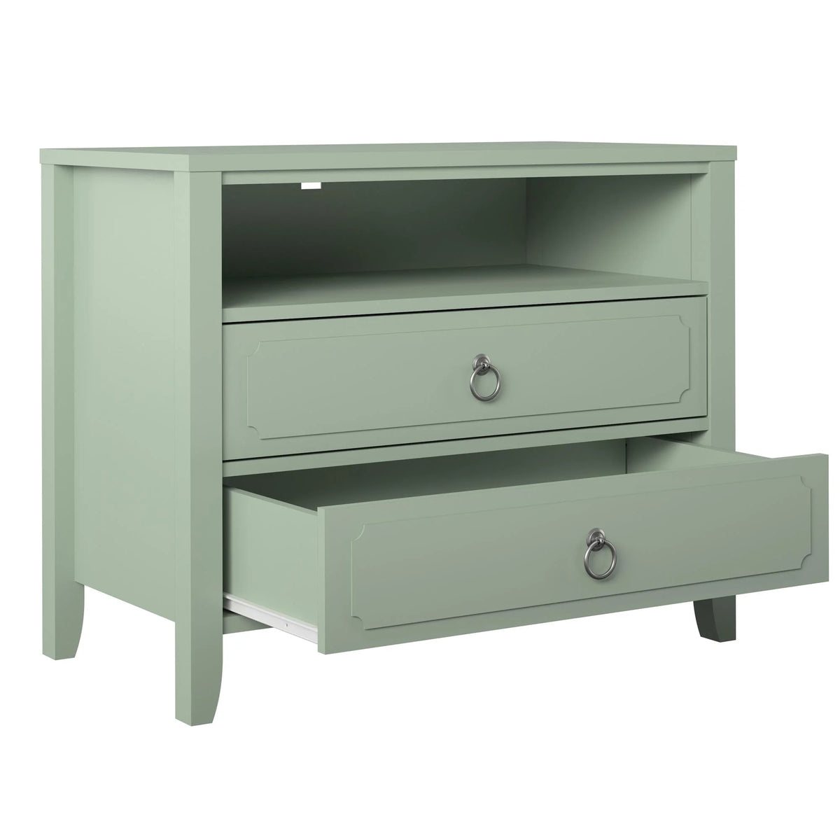 Her Majesty 2 Drawer Nightstand, Mustard Yellow
