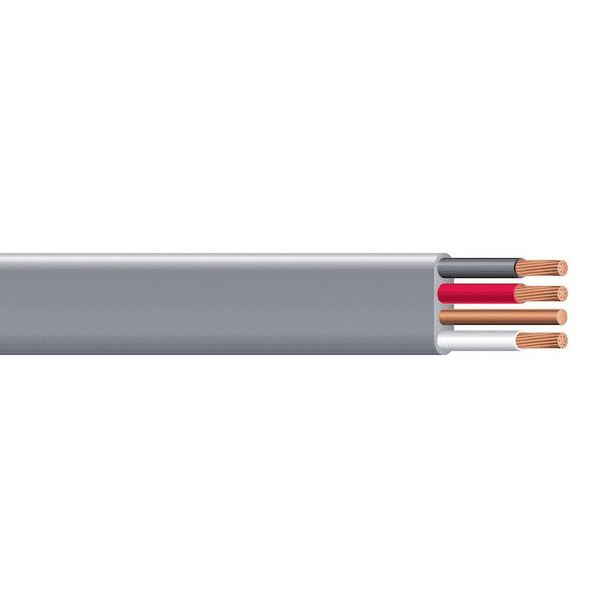 100' 8/3 UF-B Wire Copper Underground Feeder Cable With Ground Gray 600V