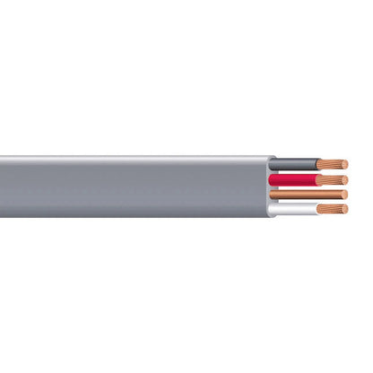 100' 8/3 UF-B Wire Copper Underground Feeder Cable With Ground Gray 600V