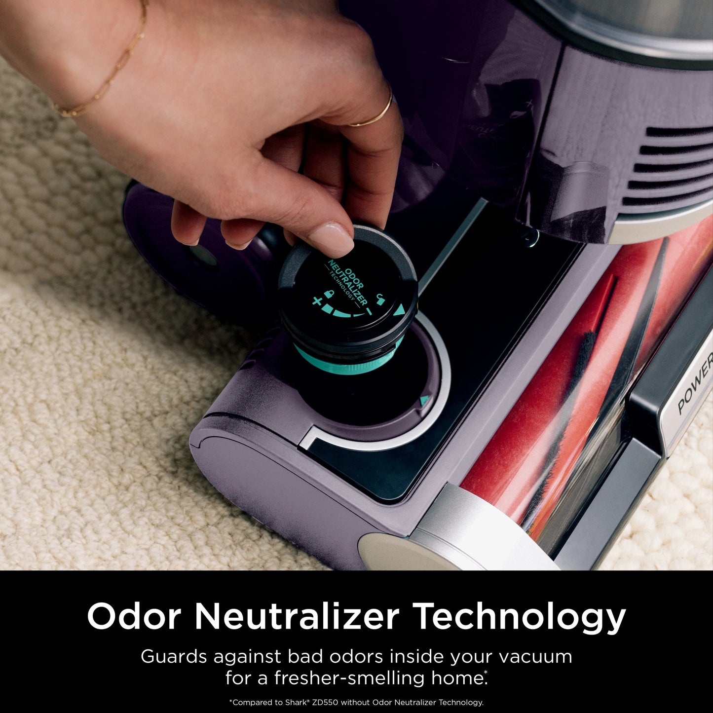 Shark Upright Vacuum, Lift-Away, Pet Friendly, Bagless, PowerFins HairPro & Odor Neutralizer Technology, Hard Floor and Carpet, Self Cleaning Brushroll, Anti Allergen &Swivel Steering , ZD550, Purple