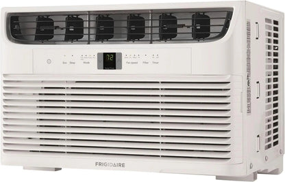 Frigidaire FFRA062WA1 19" Window-Mounted Air Conditioner with 6000 BTU Cooling Capacity; Sleep Modem; Programmable 24-Hour On/Off Timer and Remote Control in White