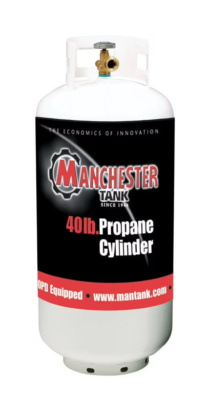Manchester Tank & Equip 1220.13 Vertical Cylinder Propane Tank, 40-Lb.