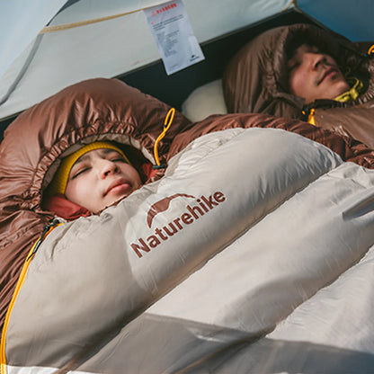 Naturehike, Mummy Sleeping Bag, Pro Outdoor Down Sleeping Bag for Cold Weather,  Water Repellent Sleeping bag with Compression Sack, High Fluffy Duck Down Filling,  For Hiking/Travel/Expedition