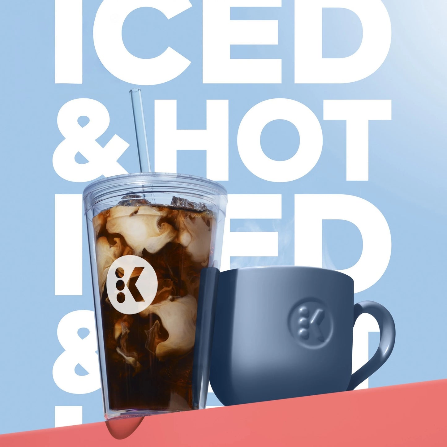 Keurig K-Iced Essentials Iced and Hot Single-Serve K-Cup Pod Coffee Maker, White