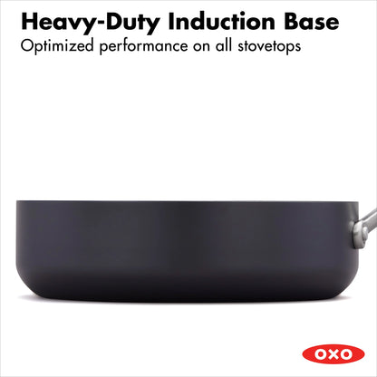 OXO Professional Hard Anodized Nonstick, 10 Piece Cookware Set, Induction, Black