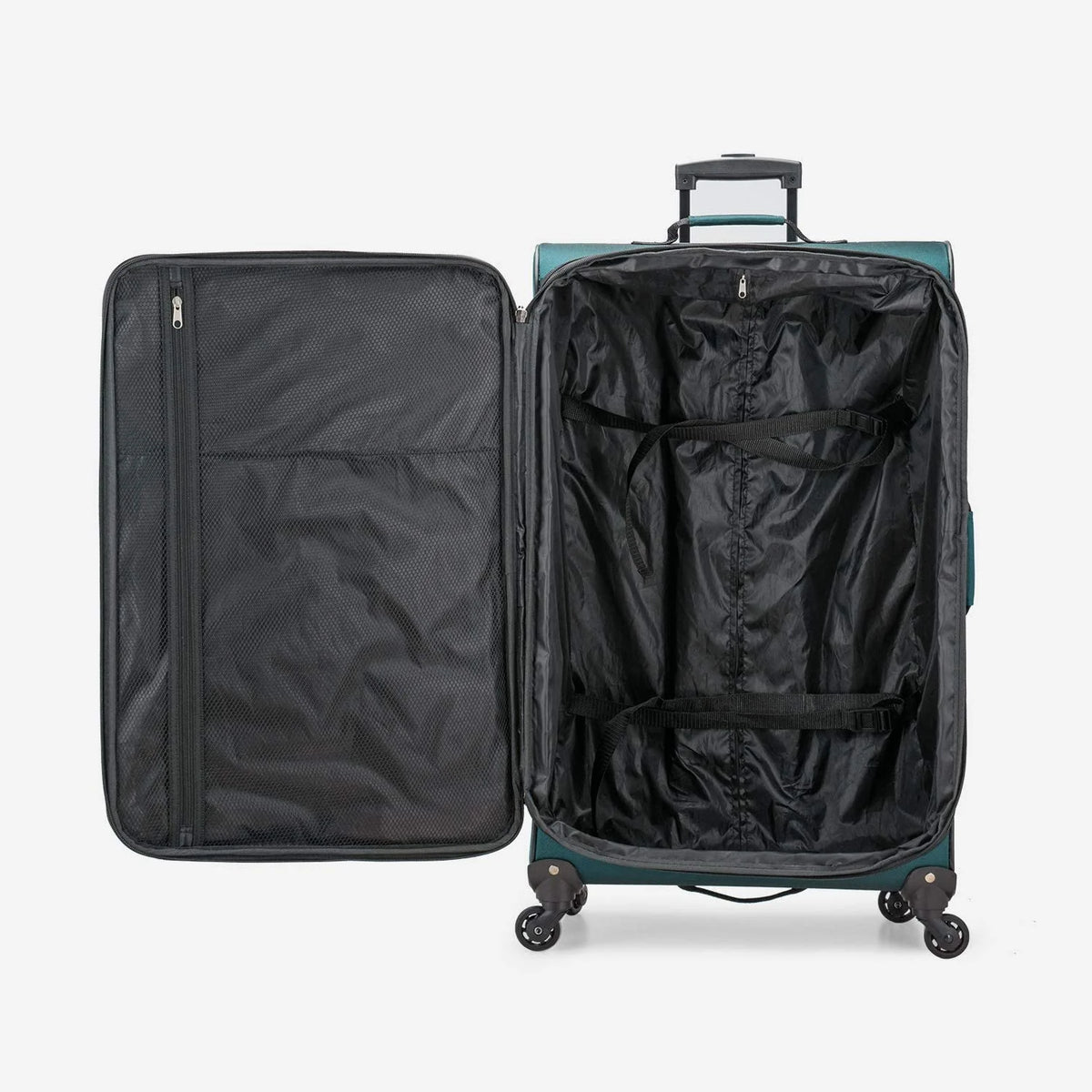 U.S. Traveler Aviron Bay Expandable Softside Luggage with Spinner Wheels, Navy, 31" Checked Large