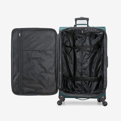 U.S. Traveler Aviron Bay Expandable Softside Luggage with Spinner Wheels, Navy, 31" Checked Large