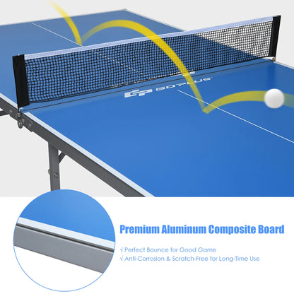 Goplus 6��x3�� Portable Tennis Ping Pong Folding Table w/Accessories Indoor Outdoor Game