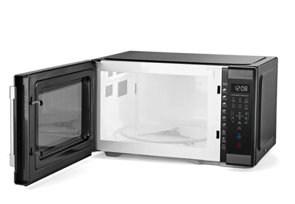 Hamilton Beach 1.1 cu ft Countertop Microwave Oven, Black and Stainless Steel