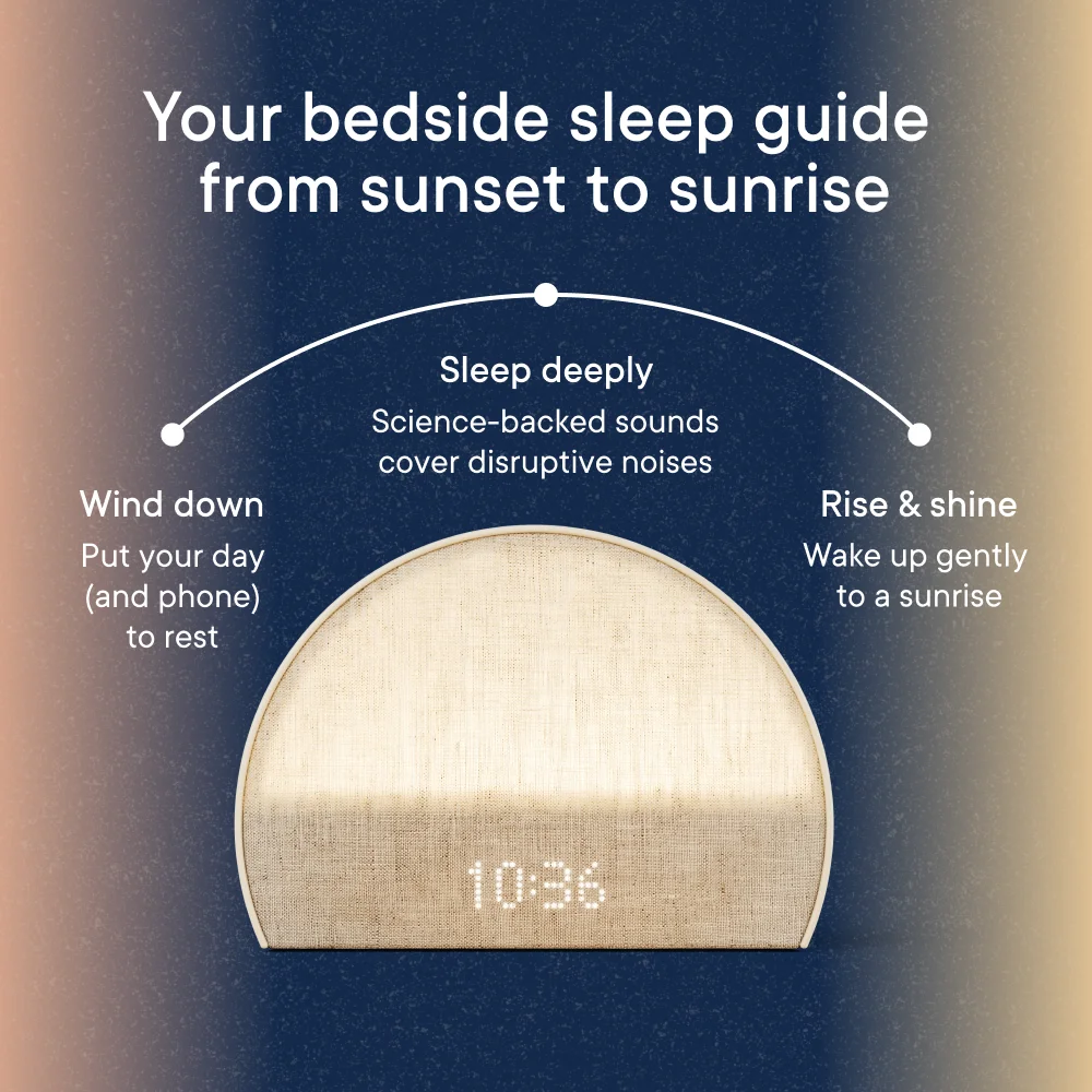 Hatch Restore 2 Sunrise Alarm Clock, Sound Machine, Smart Light (Putty) �?Your Bedside Sleep Guide, White Noise, Custom Sleep Routines, Dimmable Clock, Deep Sleep, Gentle Alarm, Wake Up Rested