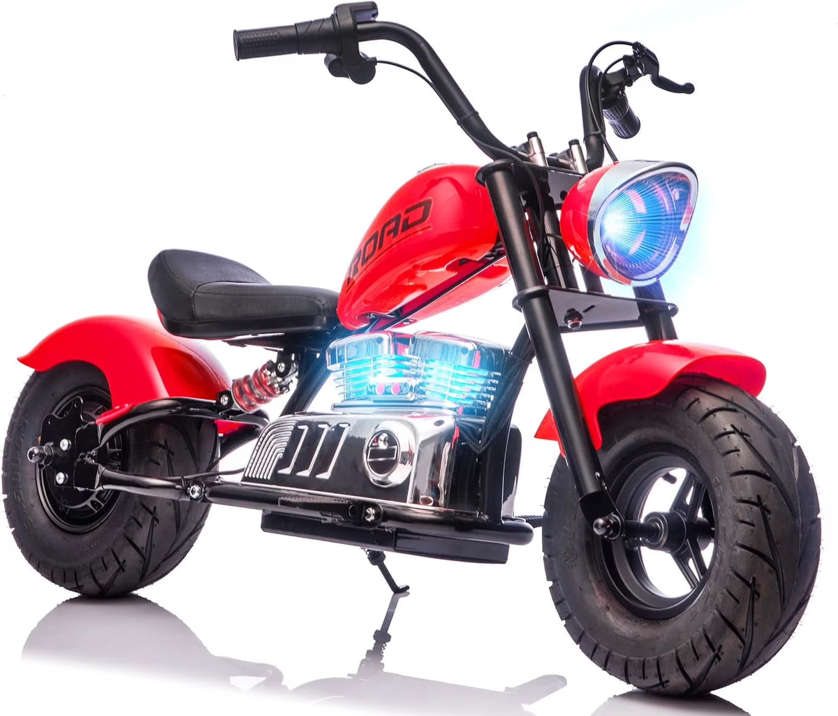 DEYGIA 24V 250W Kids Electric Dirt Bike, 12.5 MPH & 10-Mile Range, 176lb Capacity, Dual Suspension + Disc Brake, Twist Throttle - Electric Motorbike for Ages 8-14
