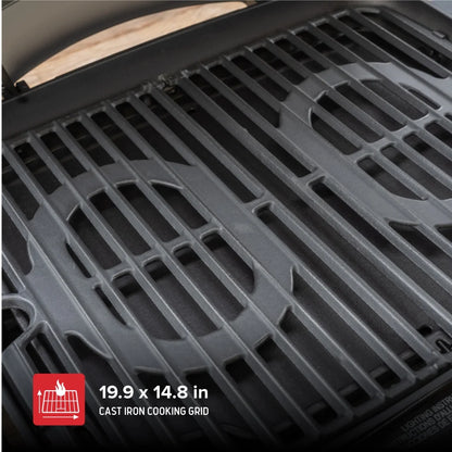 Nexgrill Fortress 2-Burner Portable Gas Grill & Griddle Combo with 263 SQ In Cooking Space, Easy Lift Handles, 13,500 BTU, 2-in-1 Small Tabletop Grill for Camping, Outdoor Cooking, and More 820-02005