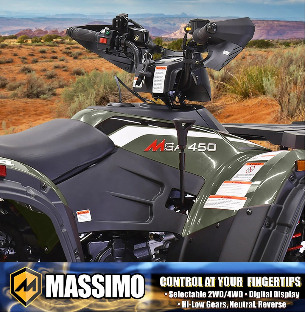 Massimo MSA450F Adult ATV Quad 352cc 25 HP 4 Stroke 4-Wheeler - Sand