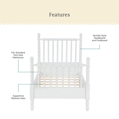 Pioneer Woman Harper Queen-Size Spindle Bed, Homestead Brown