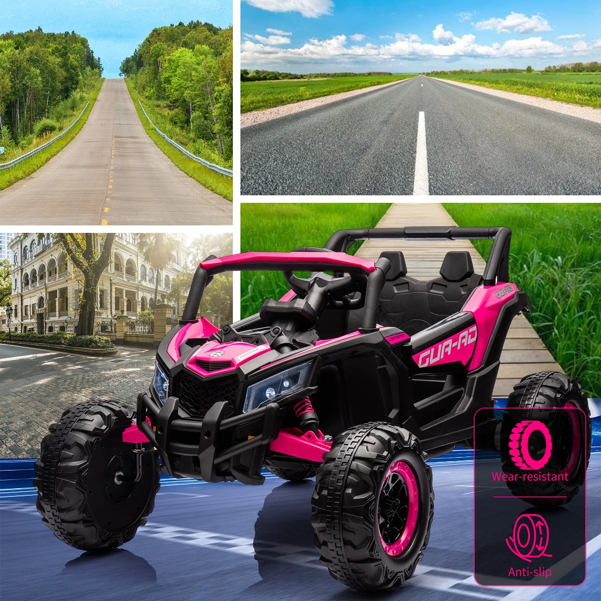 EastVita Ride on UTV Car, 24V Ride on Car