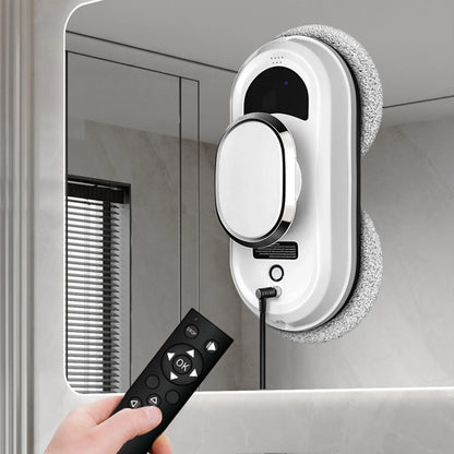 Oenbopo Window Cleaner Robot,Smart Glass Cleaning Robotic with  Strong Suction,Remote Control Window Cleaning Robot for Windows/Tiles/Class Door