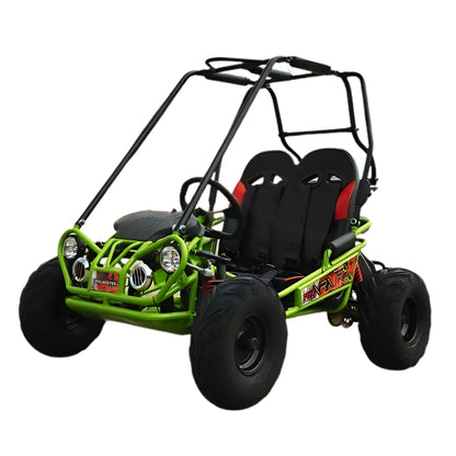 Trailmaster Ultra Mini XRX+ Go Kart Buggy, High Back Seats, Adjustable for Younger Riders, Throttle Limiter and Kill Remote. with Pre-Assembled Version Now! (Plus, Red)