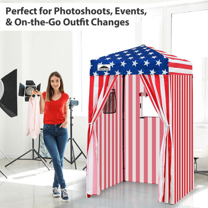 EAGLE PEAK Flex Ultra Compact 4 ft x 4 ft Pop-up Changing Room Canopy, Portable Privacy Cabana