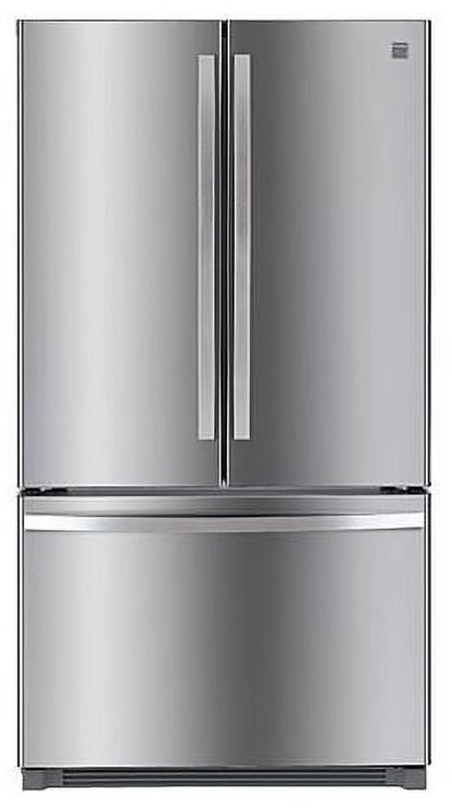 Kenmore 20.3 Cu. ft. Capacity Counter-Depth French Door Refrigerator and Freezer with Ice Maker, Stainless Steel