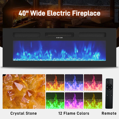 LED TV Stand for up to 85" TVs with Power Outlet, 75" Large Entertainment Center Console Table Gaming Soundbar Shelf with 2 Storage Cabinets