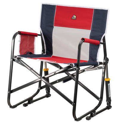 GCI Outdoor Freestyle Rocker XL Oversized Foldable Rocking Camp Chair, Pewter