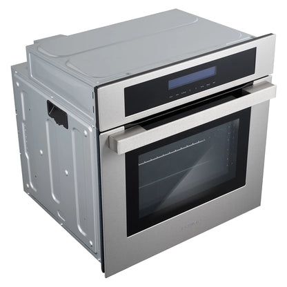 Cosmo 4 Piece Kitchen Appliance Package 30" Electric Cooktop 24" Single Electric Wall Oven 24" Built-In Microwave Drawer & French Door Refrigerator Kitchen Appliance Bundles