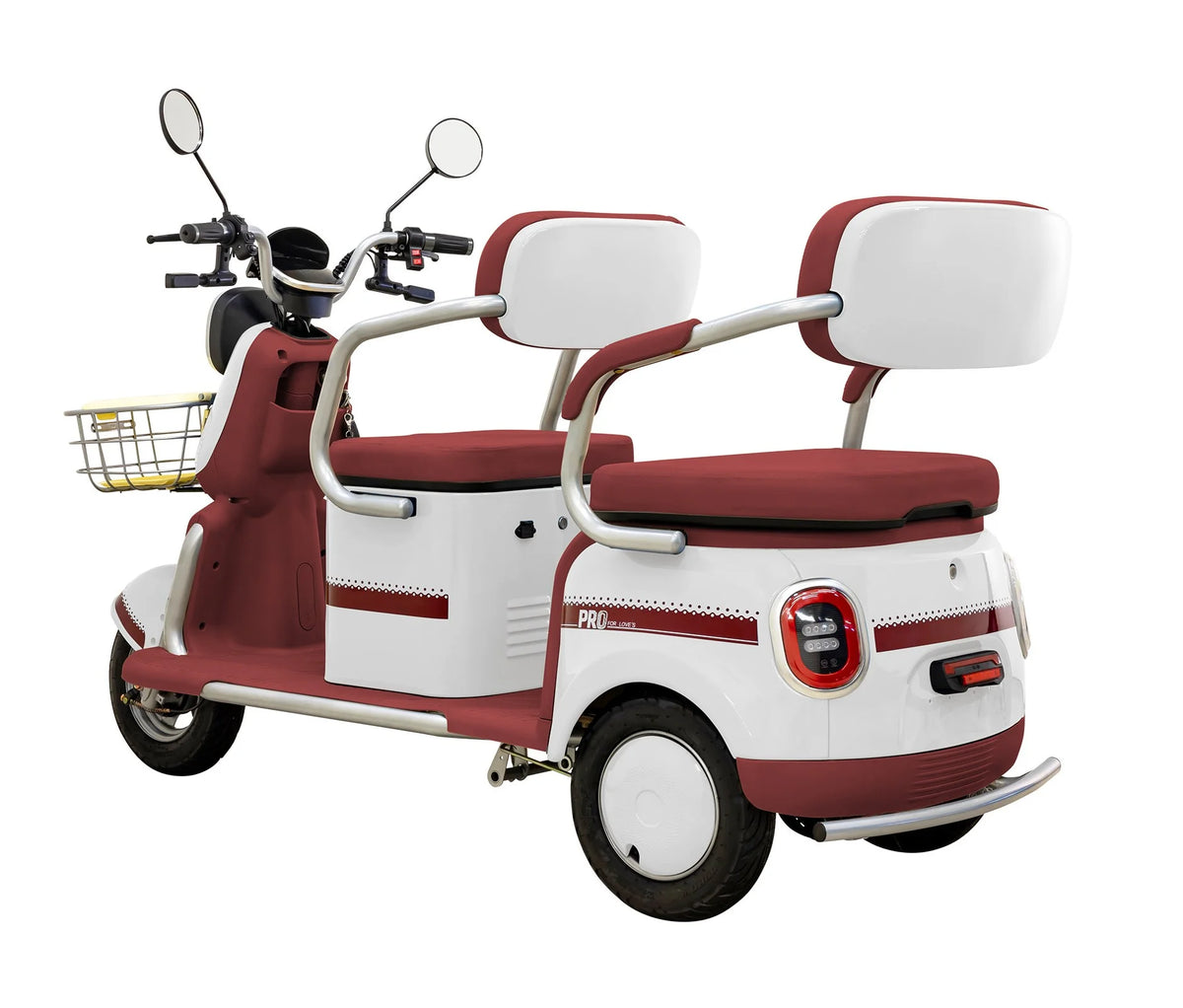 Massimo MGC E-Trike 3-Wheel Electric Cart – 17 MPH, 2-Seater Adult Scooter – Blue