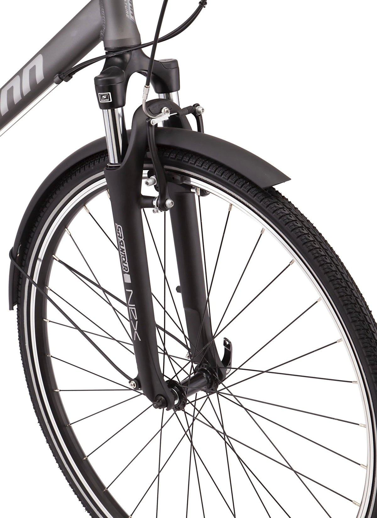 Schwinn Network 6c Hybrid Bike, 21 Speed, 19.5 inch Frame, 700c Wheels, Gray