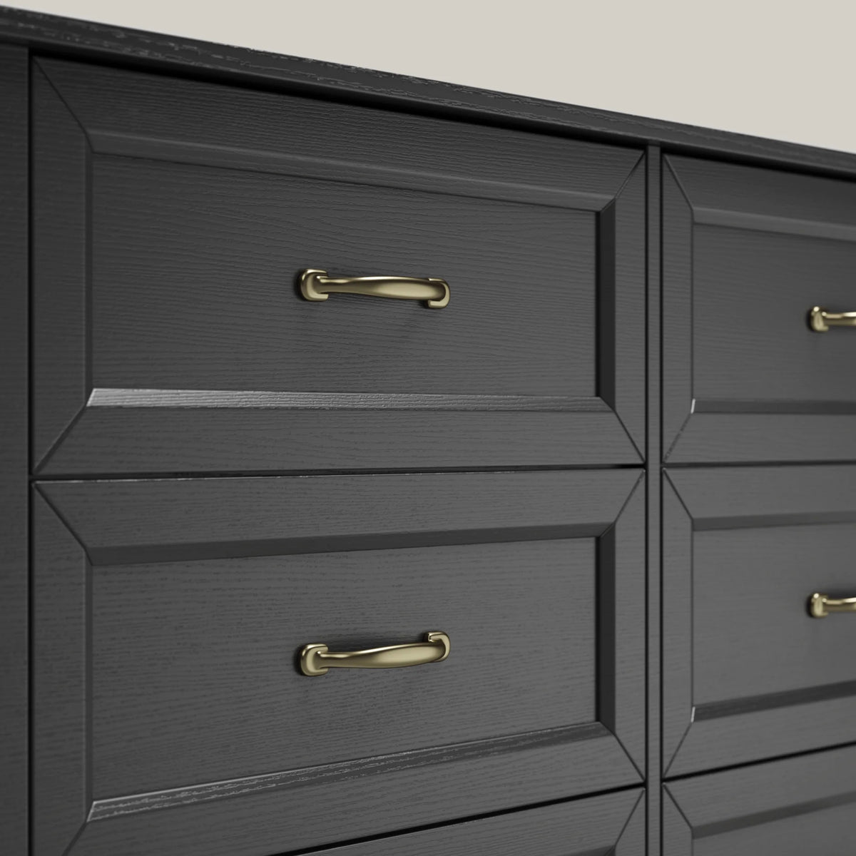 White Dresser, Lofka 6 Drawer Dresser for Bedroom, Chests of Drawers for Living Room, White?? Brown