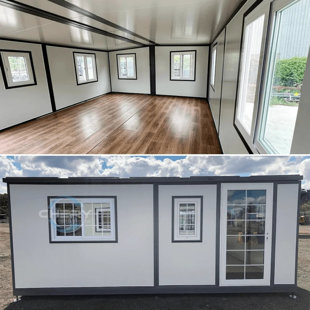 Portable Mobile Expandable Prefab House 15 x 20ft,Exquisitely Designed Modern Villa Prefab House for Live,Work