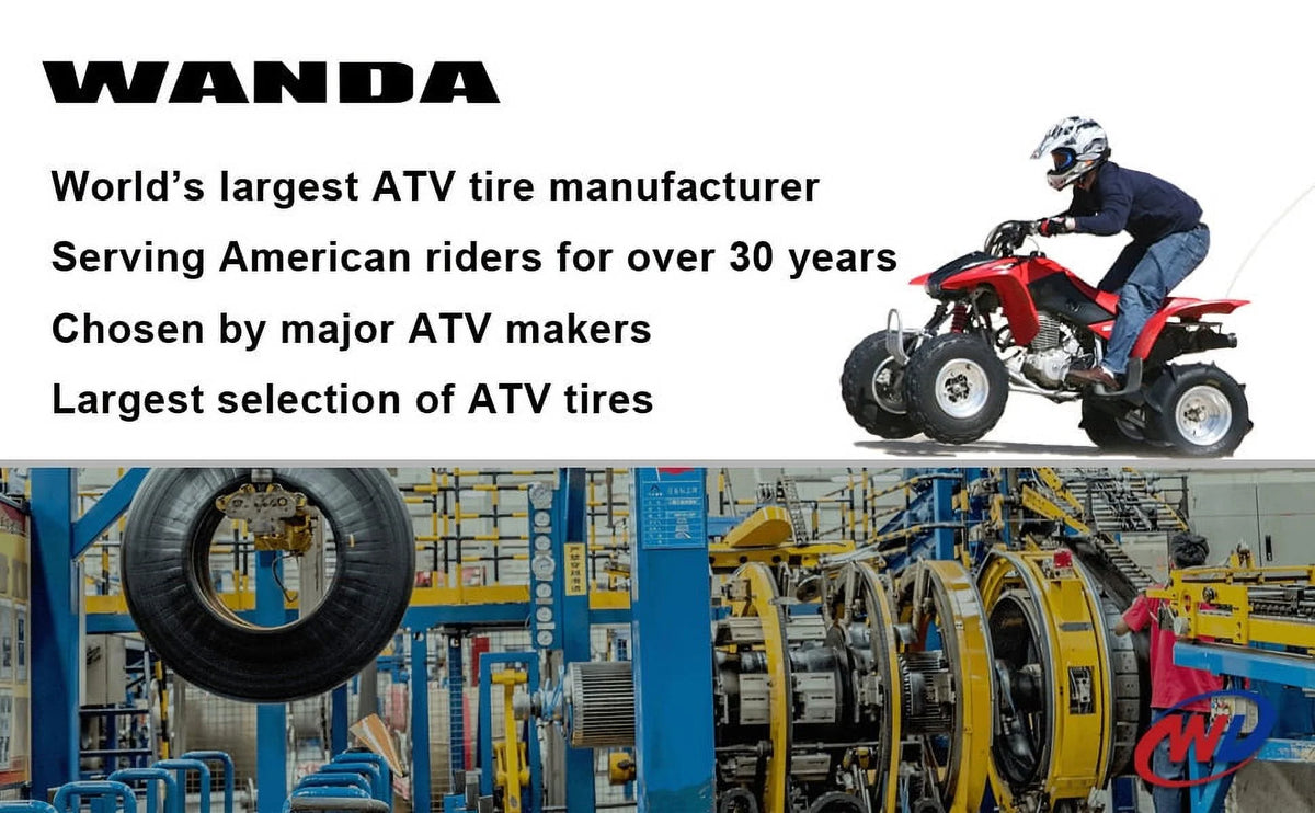 WANDA UTV ATV Tires 23x8-11 Front & 24x9-11 Rear /4PR Ultra Deep Self-cleaning Tread, Set 4