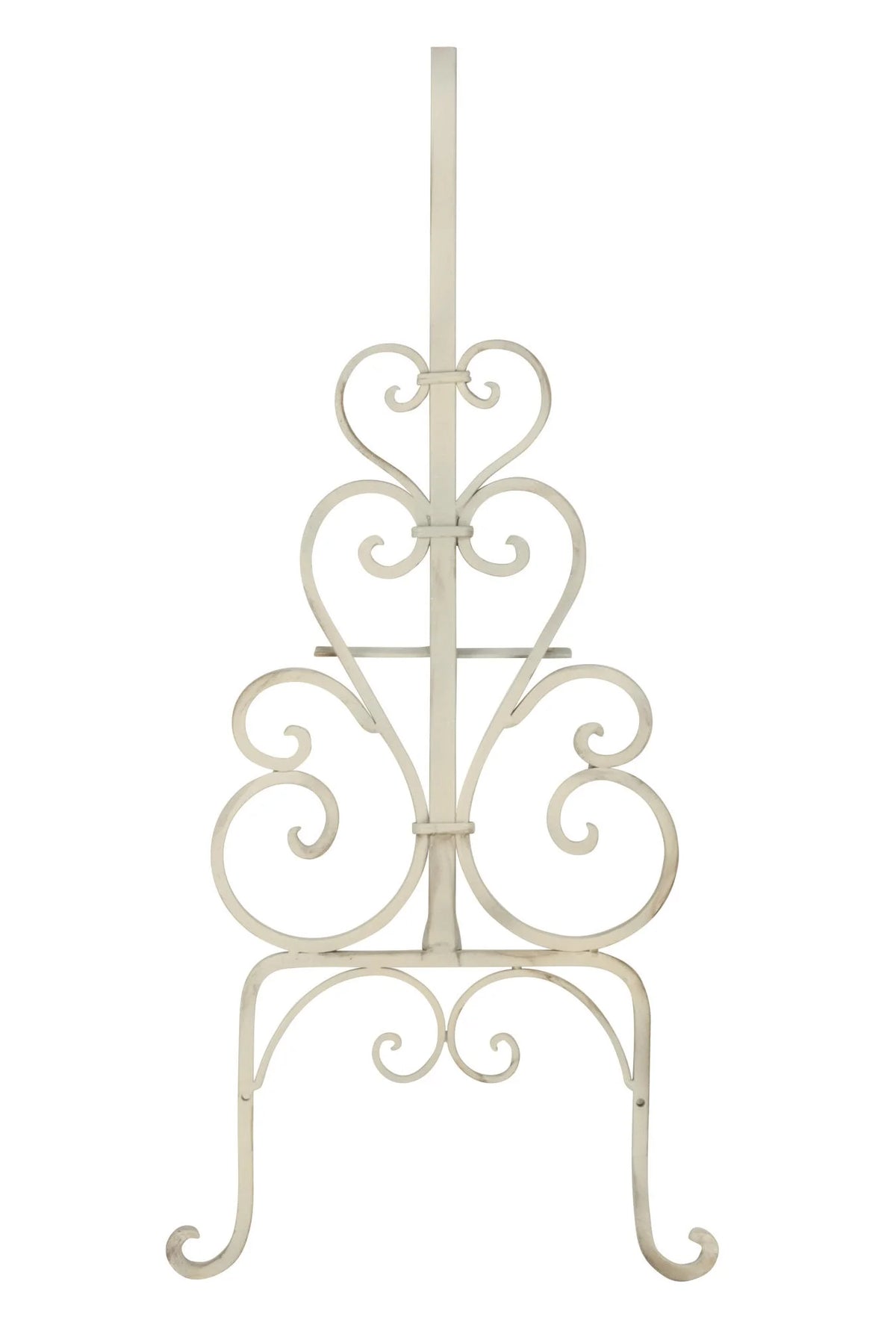 Tripar 71.5 in. Metal Garment Rack with Shelves, Cream