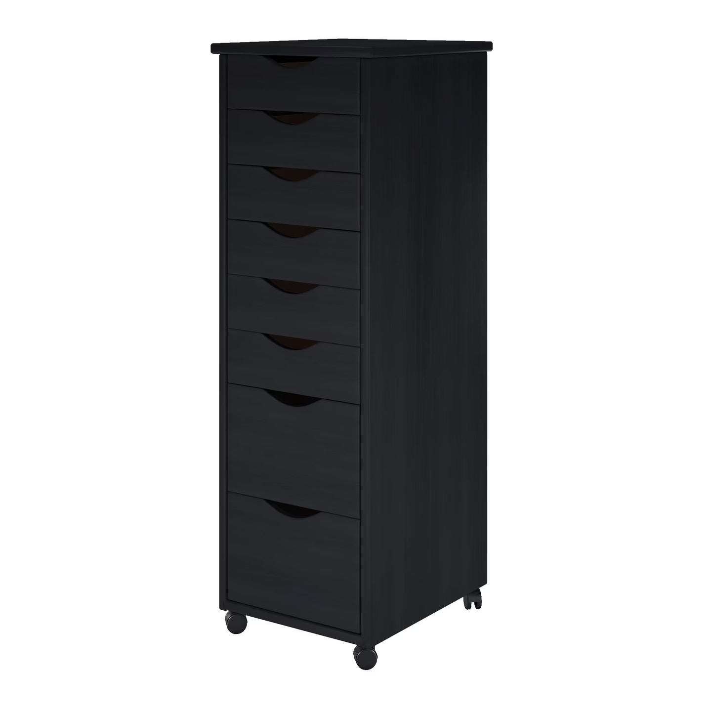 Adeptus Solid Wood 6+2 Drawer Roll Cart