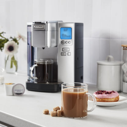 Cuisinart Premium Single Serve  Brewer + Hot Water Coffee-Maker Combo