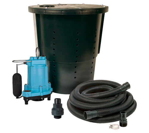 Little Giant 14940655 Model CS-SS 0.33 HP 115V Pre-Pack Crawl Space Sump System