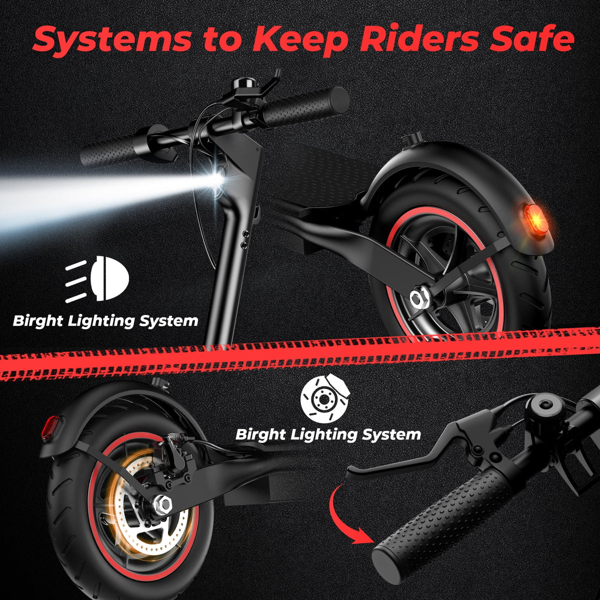 iScooter Electric Scooter Adult, 350W Motor, 21 Miles Long Range, 19 mph & 8.5" Pneumatic tire Folding Commuter Electric Scooter for Adults & Teens, Superior Performance Smart App & Dual Braking