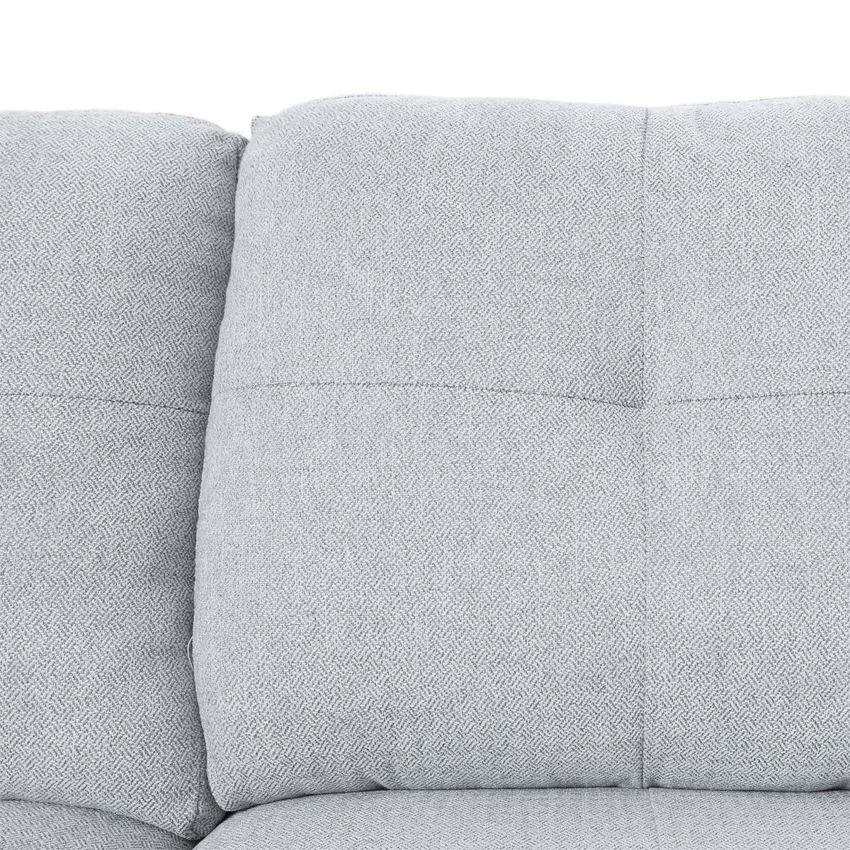 Aukfa 3 Piece Sectional Sofa, Living Room Couch with Storage Ottoman&Cup Holder, Linen, Right Hand, Purple