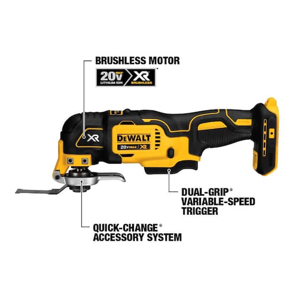 20V MAX Cordless 10 Tool Combo Kit, (2) 20V 2.0Ah and (1) 20V 5.0Ah Batteries, and Charger