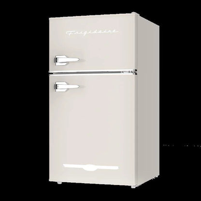 Frigidaire, 3.1 Cu. Ft. 2 Door Retro Compact Refrigerator , Built-In Side Bottle Opener, Cream