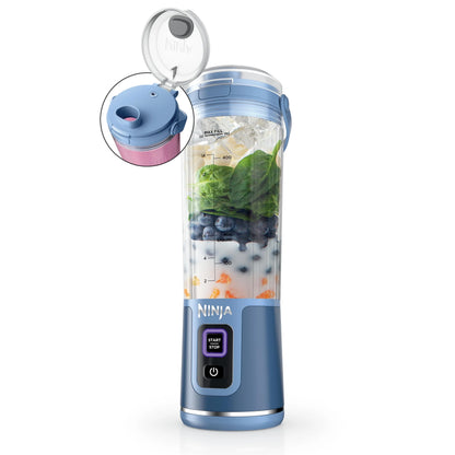 Ninja Blast Portable Blender, Cordless, 18oz. Vessel, Personal Blender for Shakes & Smoothies, BPA Free, Leakproof Lid & Sip Spout, USB-C Rechargeable, Dishwasher Safe Parts, Metallic Purple,