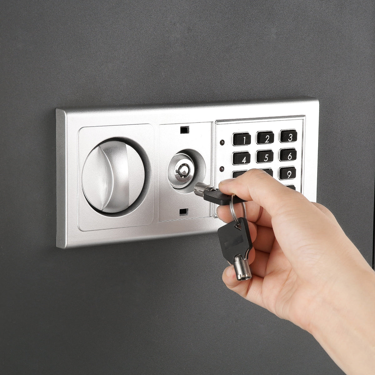 Paragon Lock & Safe 7725 Superior Wall Safe, Electronic and Key Lock Wall Safe for Jewelry Security