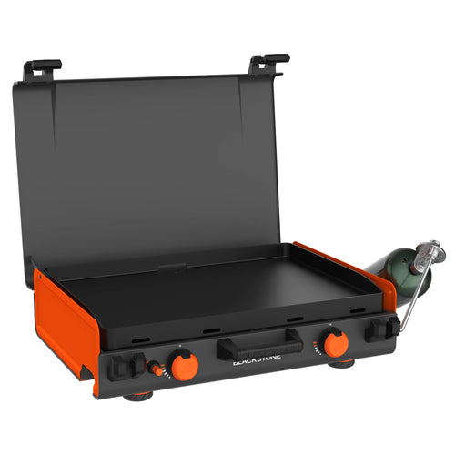 Blackstone Adventure Ready 20��x14�� 2-Burner Propane Camping Griddle with Latching Hood and Handle
