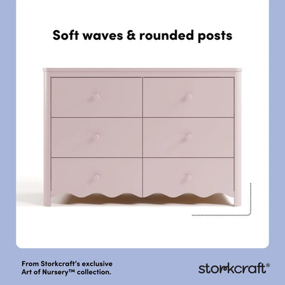 Storkcraft Casablanca 6 Drawer Nursery Dresser, Sage